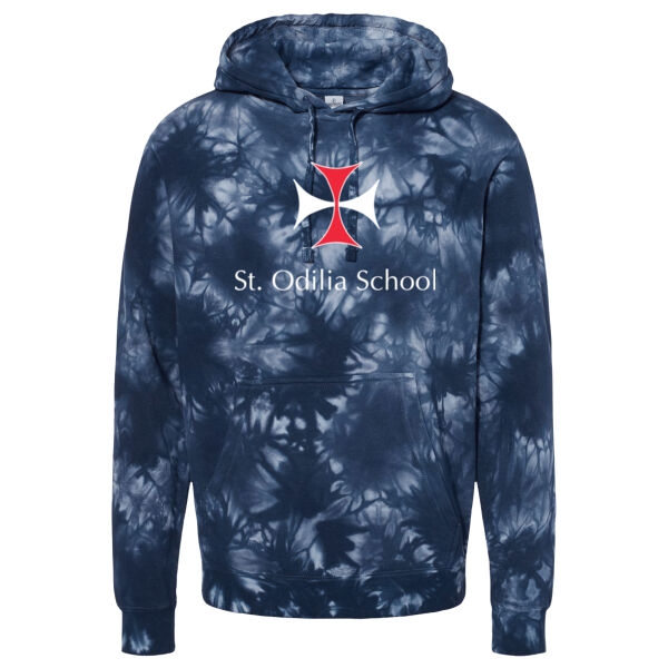 Independent Trading Co. - Midweight Tie-Dyed Hooded Sweatshirt - Printed Logo Thumbnail