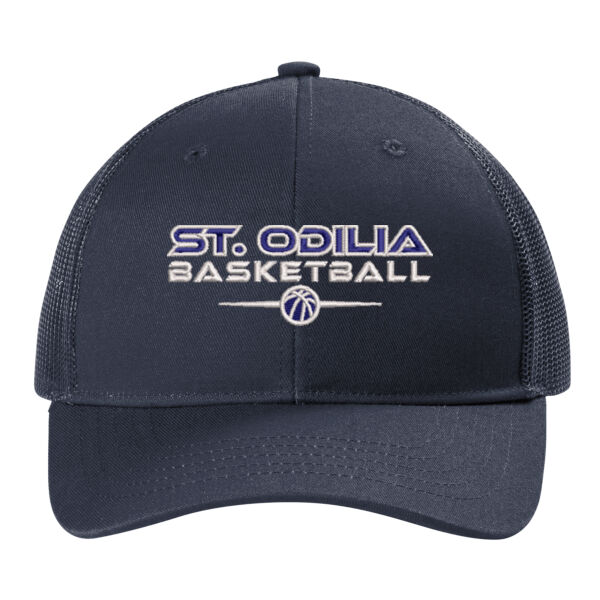 YOUTH Port Authority Youth Snapback Trucker Cap - Embroidered Logo Thumbnail