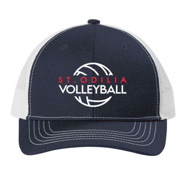 YOUTH Port Authority Youth Snapback Trucker Cap - Embroidered Logo Thumbnail