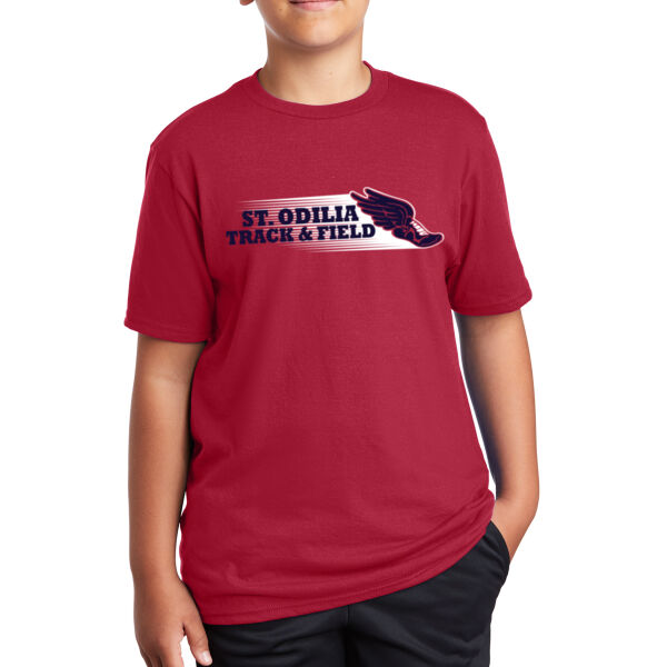 YOUTH Port & Company Youth Performance Blend Tee - Printed Logo Thumbnail