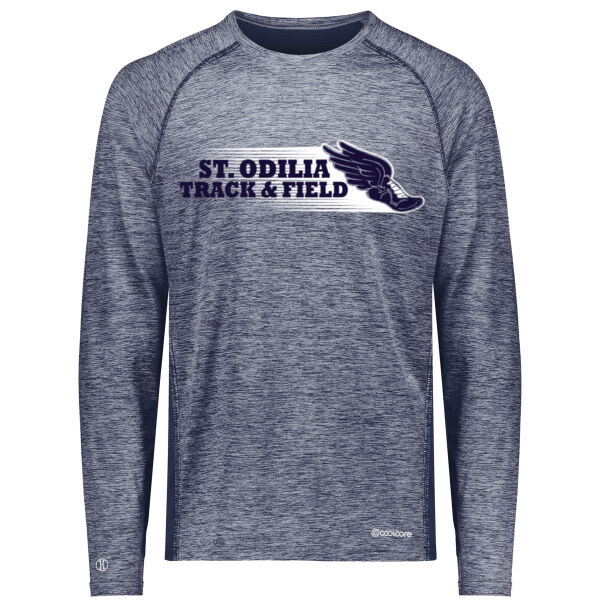 YOUTH Holloway Youth Electrify Coolcore Long Sleeve Tee - Printed Logo Thumbnail