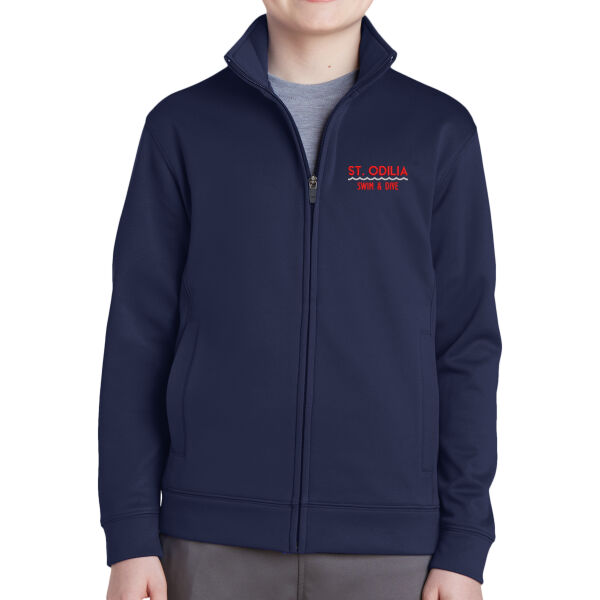 Sport-Tek Youth Sport Wick Fleece Full-Zip Jacket - Embroidered Logo Thumbnail