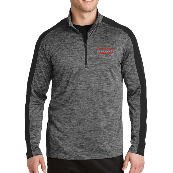 Sport-Tek PosiCharge Electric Heather Colorblock 1/4-Zip Pullover - Embroidered Logo Thumbnail