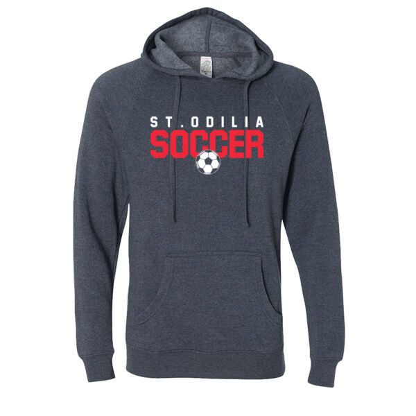 Unisex Special Blend Raglan Hooded Sweatshirt - Screen Print Logo Thumbnail