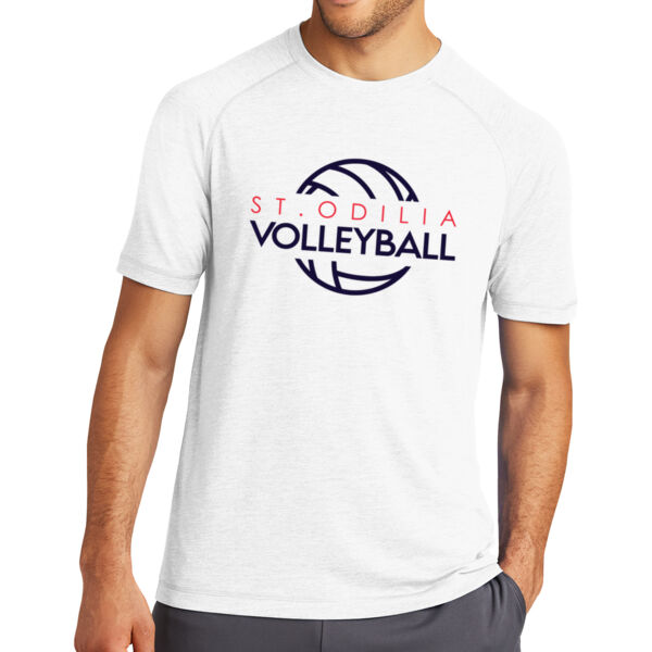 PosiCharge Tri-Blend Wicking Raglan Tee - Printed Logo Thumbnail