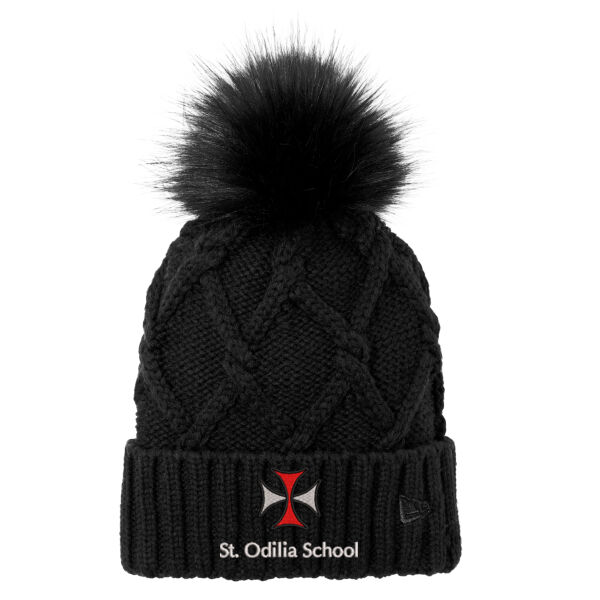 New Era ® Faux Fur Pom Beanie - Embroidered Logo Thumbnail