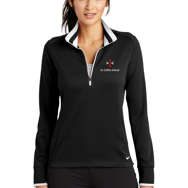 Nike Ladies Dri-FIT 1/2-Zip Cover-Up - Embroidered Logo Thumbnail