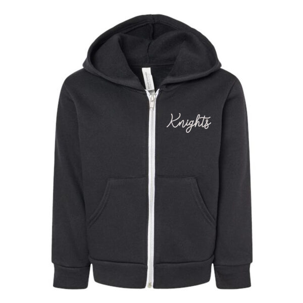 BELLA + CANVAS - Toddler Sponge Fleece Full-Zip Hoodie - Embroidered Logo Thumbnail