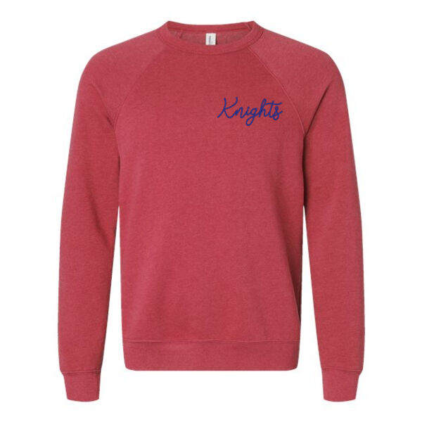 BELLA + CANVAS - Sponge Fleece Raglan Crewneck Sweatshirt - Embroidered Logo Thumbnail