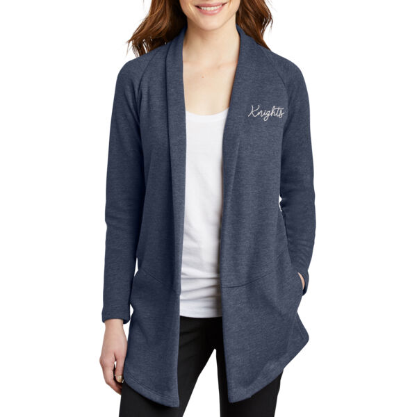 Port Authority® Women's Interlock Cardigan - Embroidered Logo Thumbnail