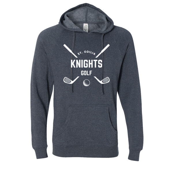Unisex Special Blend Raglan Hooded Sweatshirt - Printed Logo Thumbnail