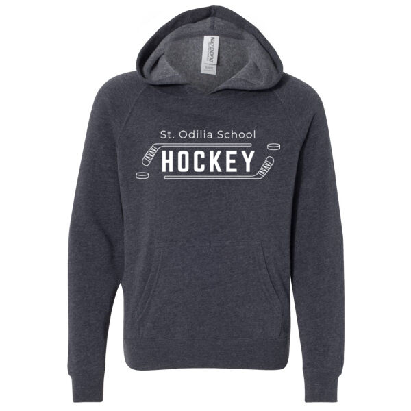 Youth Lightweight Special Blend Raglan Hooded Sweatshirt - Printed Logo Thumbnail