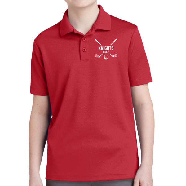 Sport Tek Youth PosiCharge RacerMesh Polo - Embroidered Logo Thumbnail